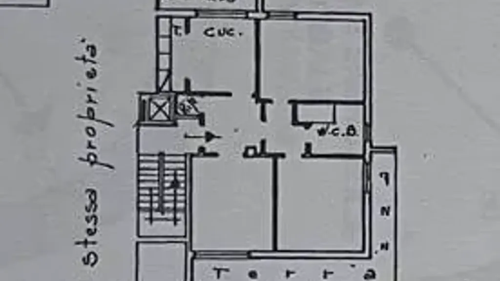 Plan - Apartment with Terraces in Scandicci