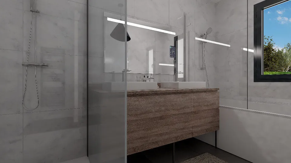 Salles de bain - Maison à Construire avec Jardin à Trets