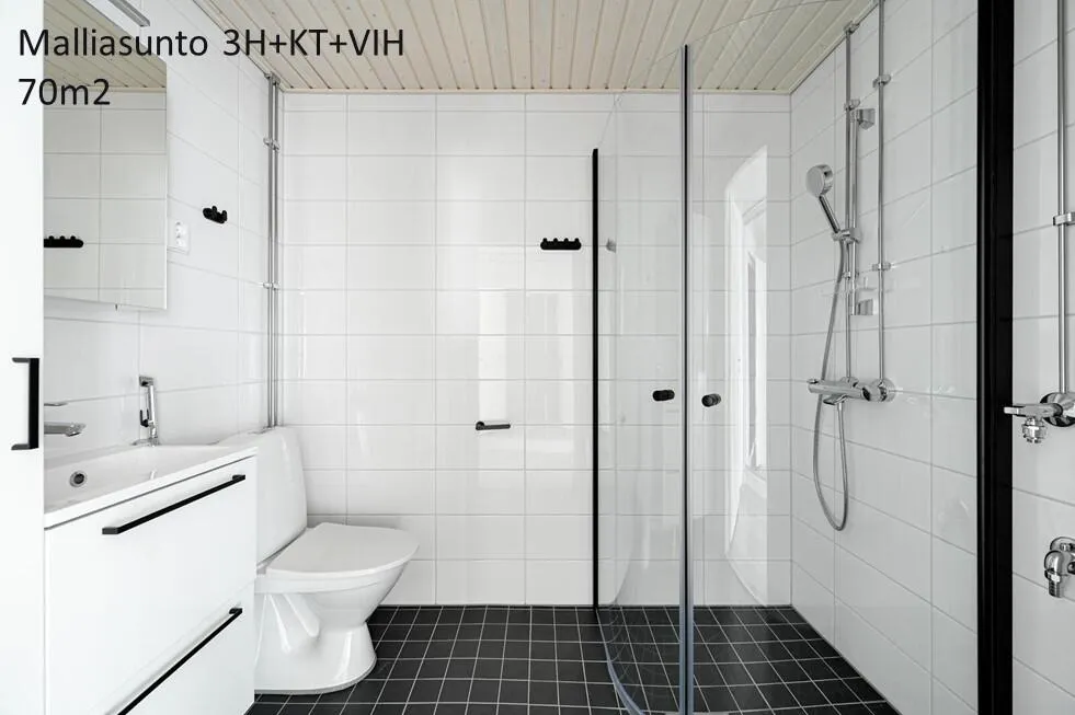 Vannitoad - Modern Flat with Glazed Balcony in Aurinkolahti