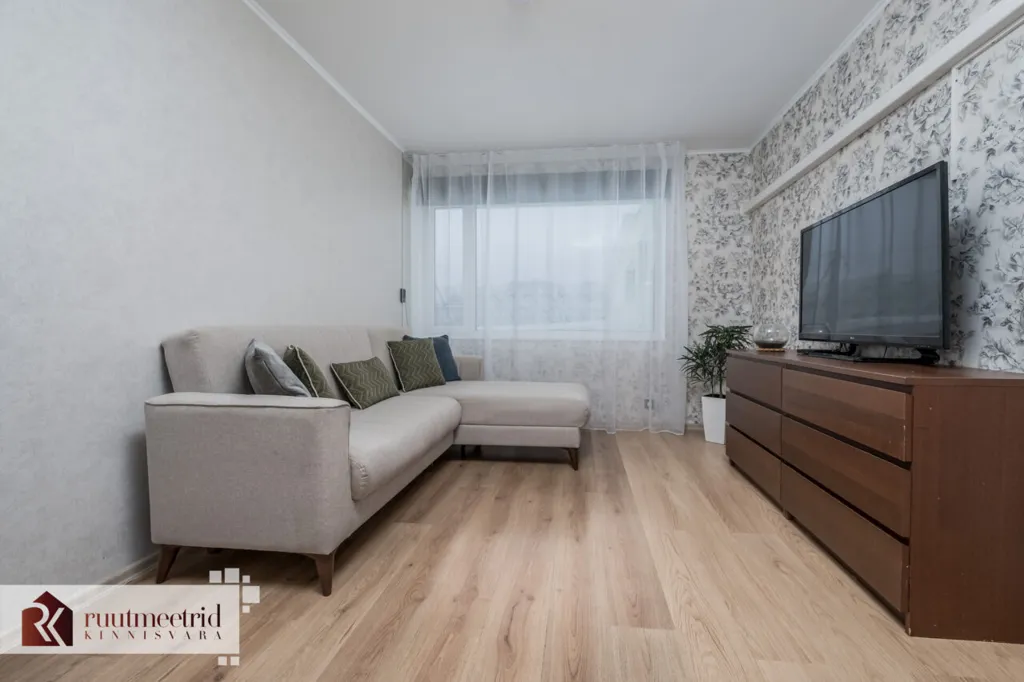 Séjour - Stone Apartment with Balcony in Keila