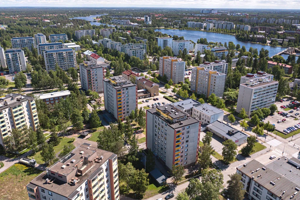 Vista aerea - Spacious Apartment with Balcony in Oulu