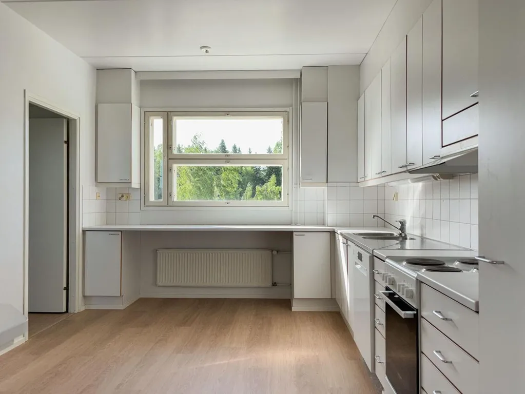 Kitchen - Spacious Flat with Sauna in Jyväskylä