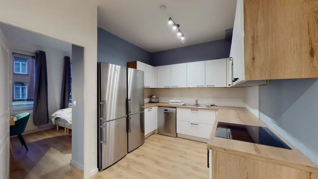 Cuisine - Appartement Meublé avec Internet à Lille