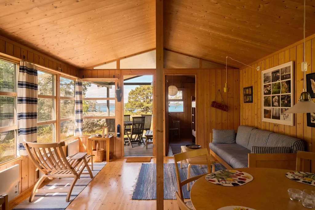 Séjour - Architectural Cottage with Sea View on Muskö