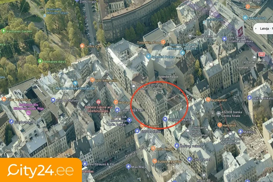 Õhuvaade - Large Office Space in Riga Centre