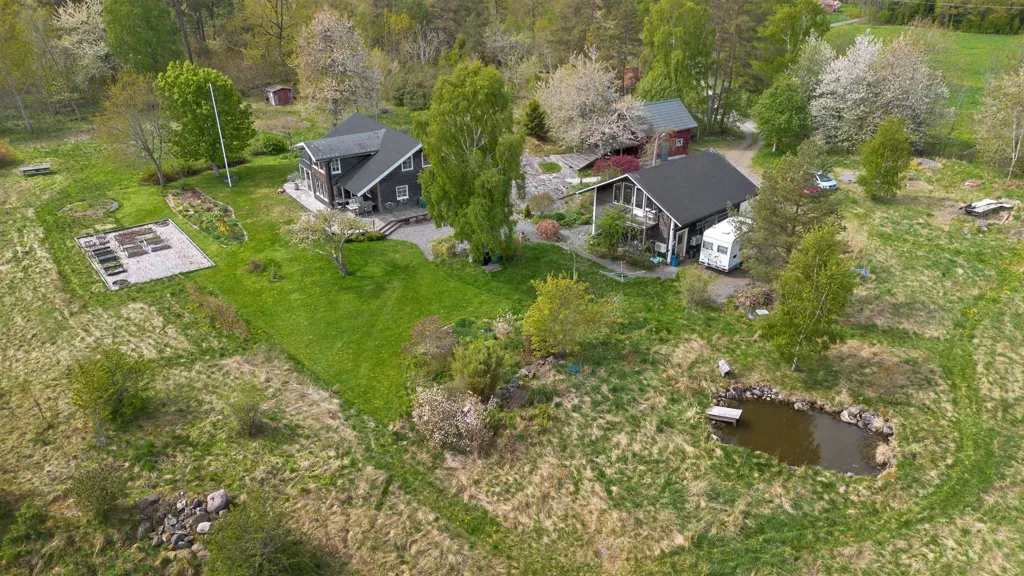 Vue aérienne - Villa with Garden and Views in Strö