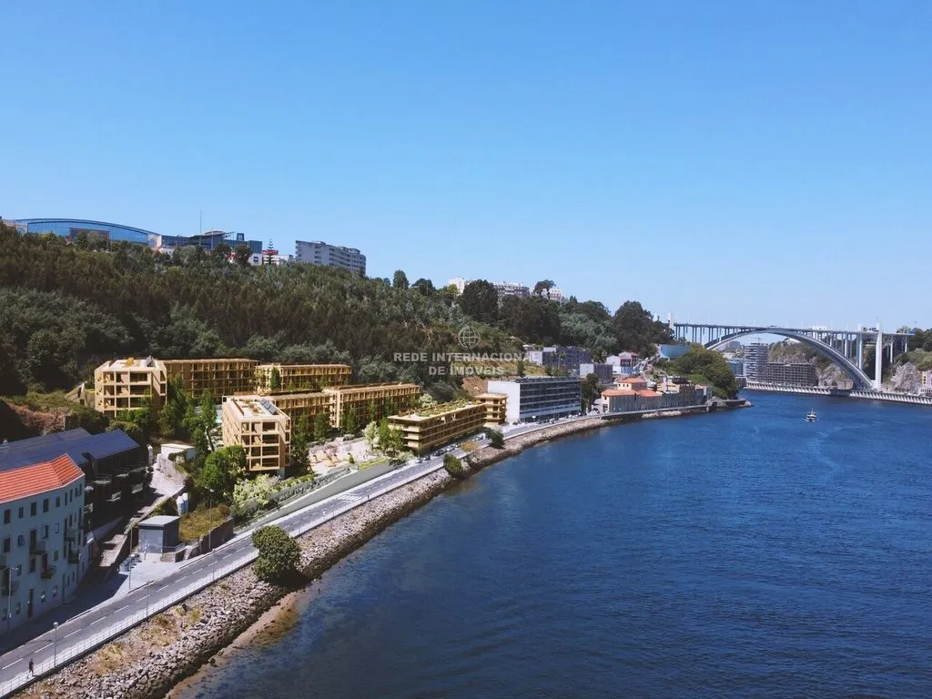 Vista aerea - T2 Apartment with River View in Vila Nova de Gaia