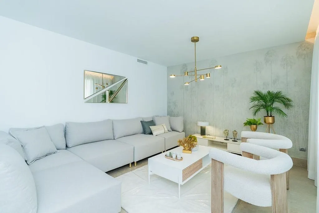 Séjour - Apartment with Pool and Terrace in La Cala Golf