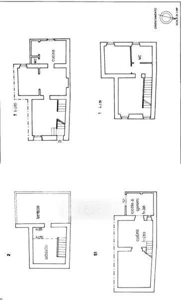 Plan - Cielo-Terra House with Panoramic Terrace in Massignano