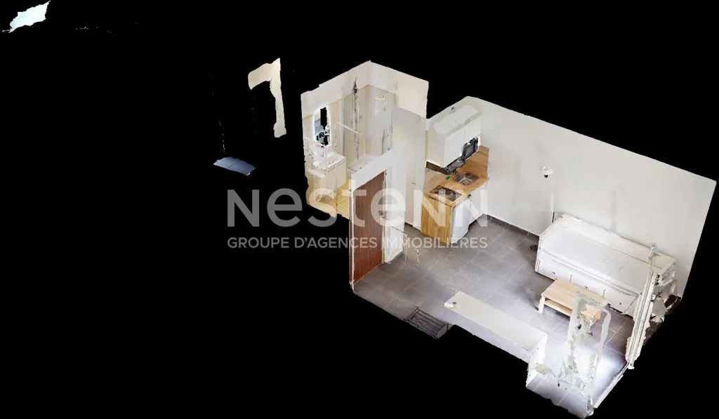Plan - Studio Meublé avec Terrasse et Jardin à Antony
