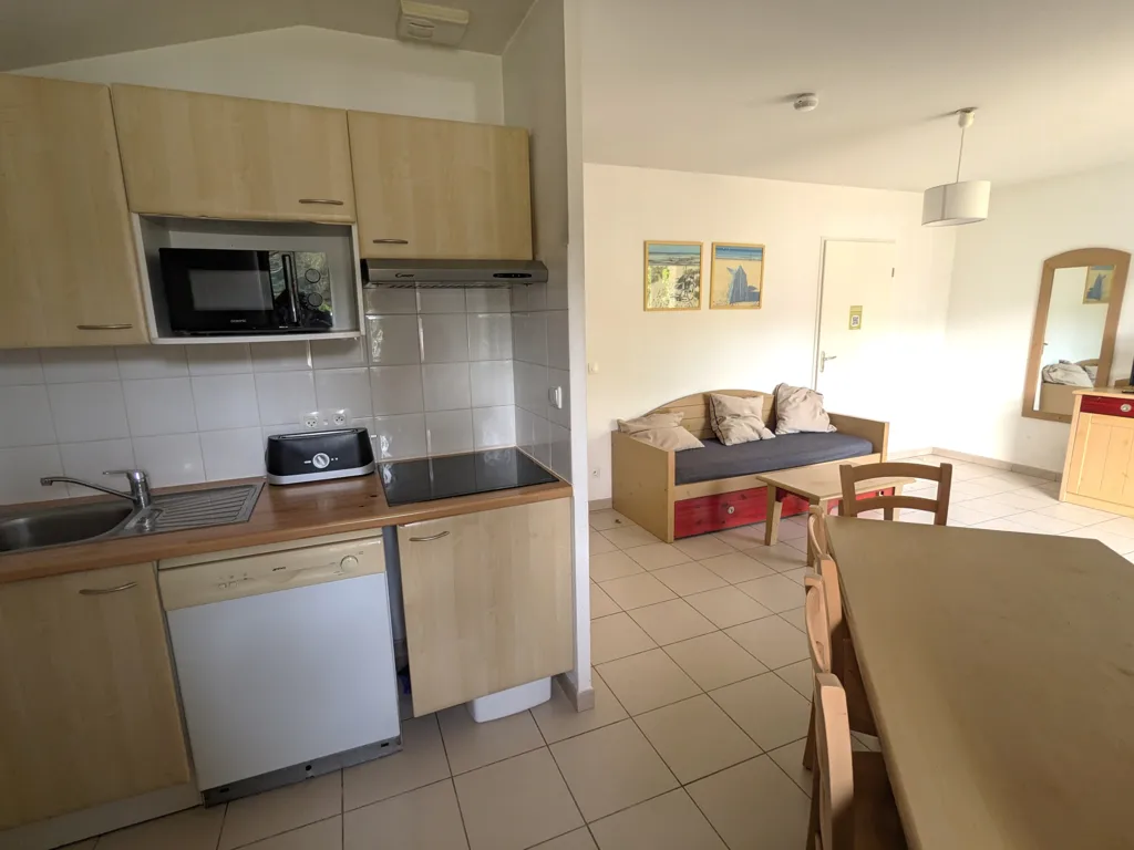 Cuisine - Chalet T3 avec Piscine à Ondres
