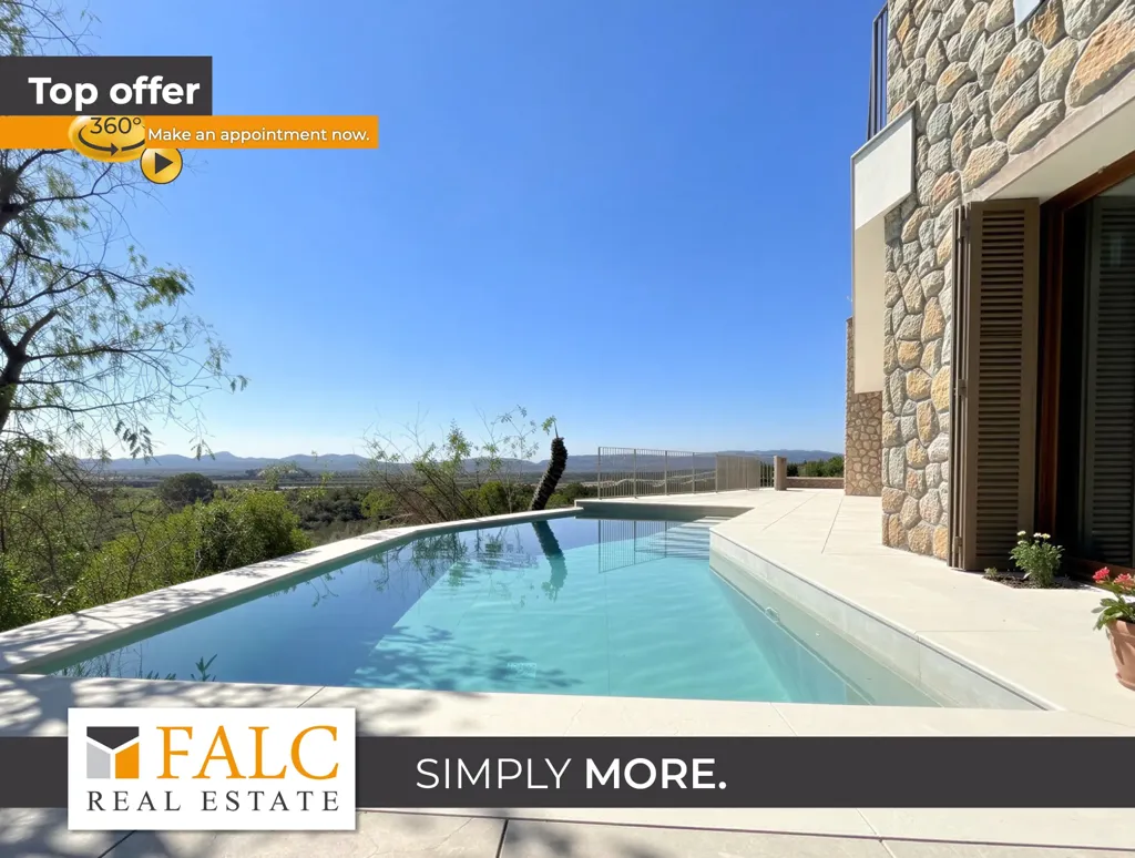 Bassein - New-Build Villa with Mountain View in Son Oliver