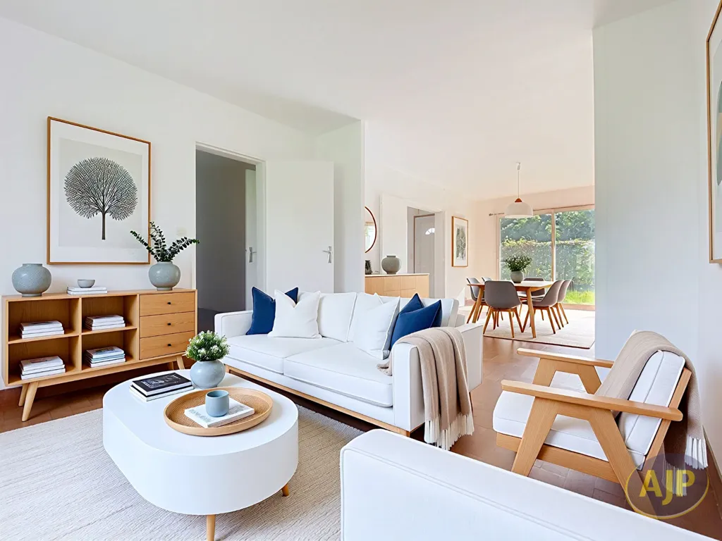 Séjour - Maison mitoyenne avec jardin à Nantes
