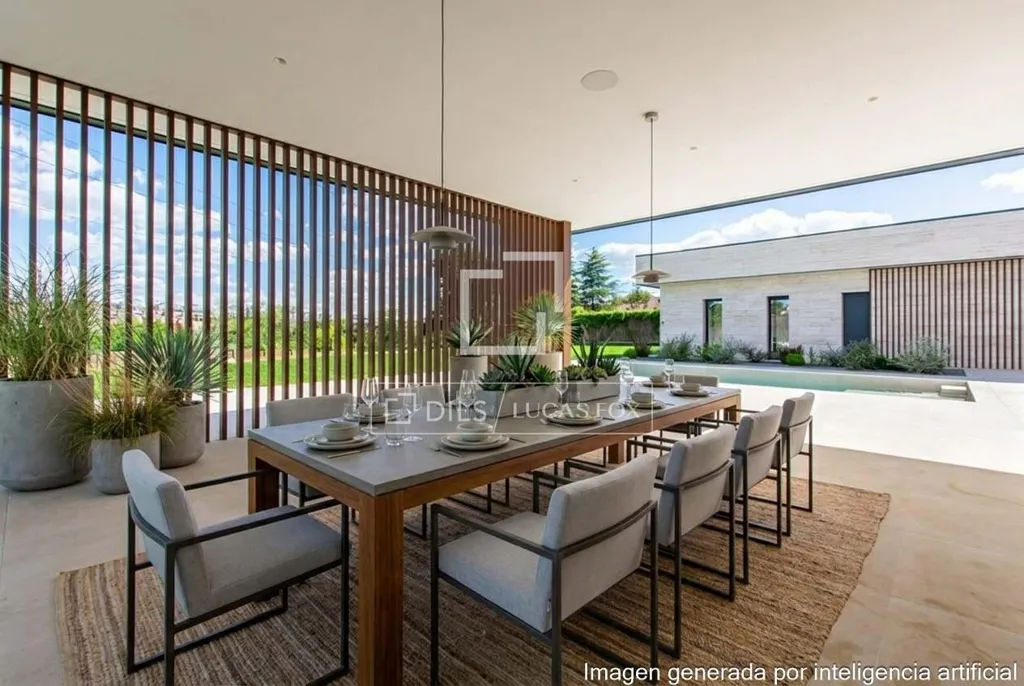 Terrace - Chalet with Pool in Las Lomas, Boadilla del Monte