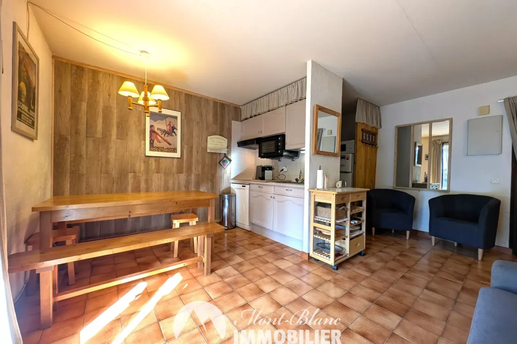 Dining Room - 2-Bed Apartment with Garden in Saint-Gervais les Bains