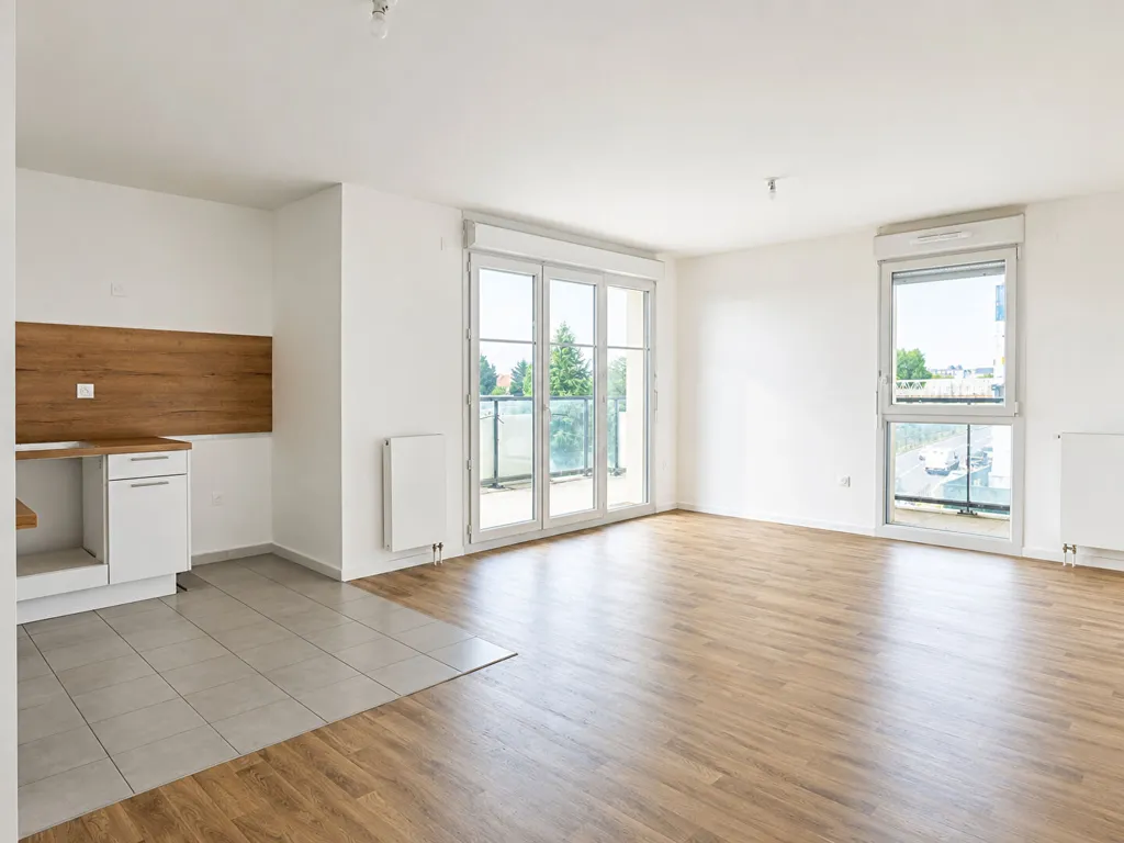 Séjour - Appartement 4 Pièces avec Balcon à Gagny
