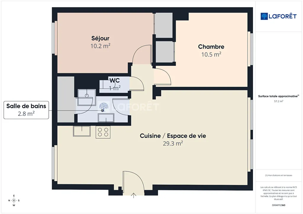 Plaan - Renovated Apartment with Garage in Quimper