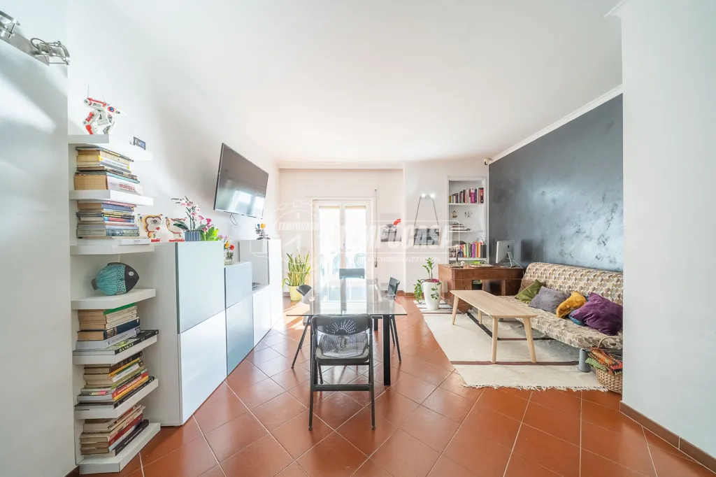 Séjour - Rustic-Style Flat with Sea View in Ladispoli