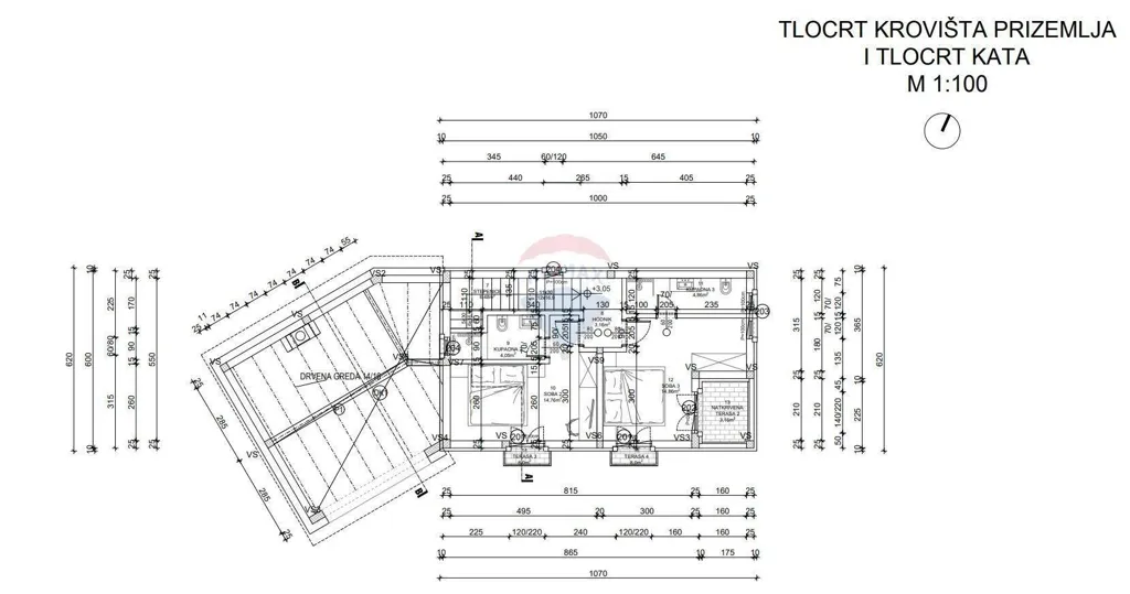 Plan - Modern Istran Villa with Pool in Kringa