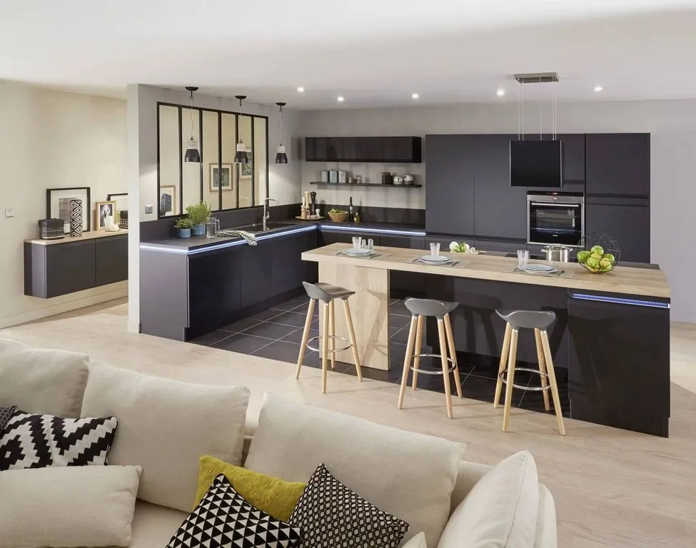 Cuisine - Duplex Luxueux avec Terrasse à Paris 15e