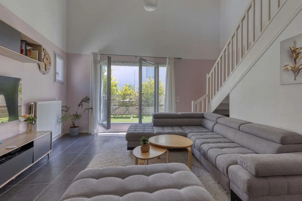 Séjour - Appartement Duplex avec Terrasses à Grenoble