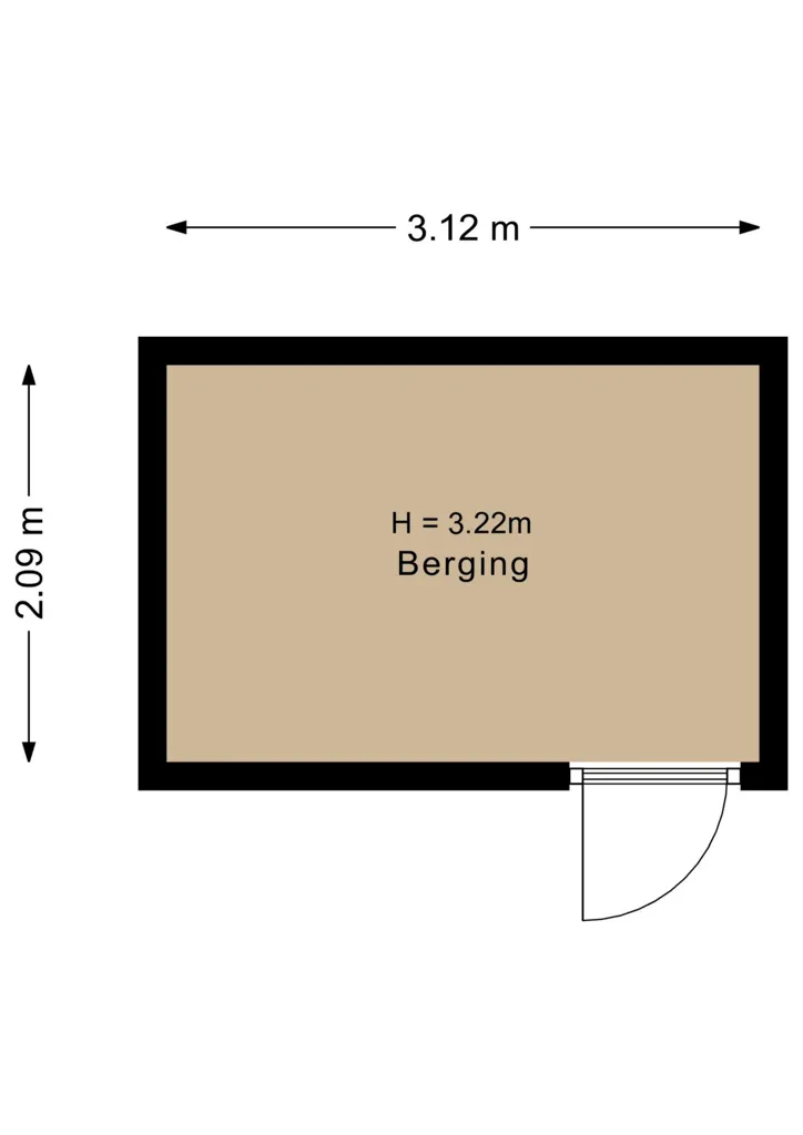 Plan - Corner Flat with Balcony in Schothorst