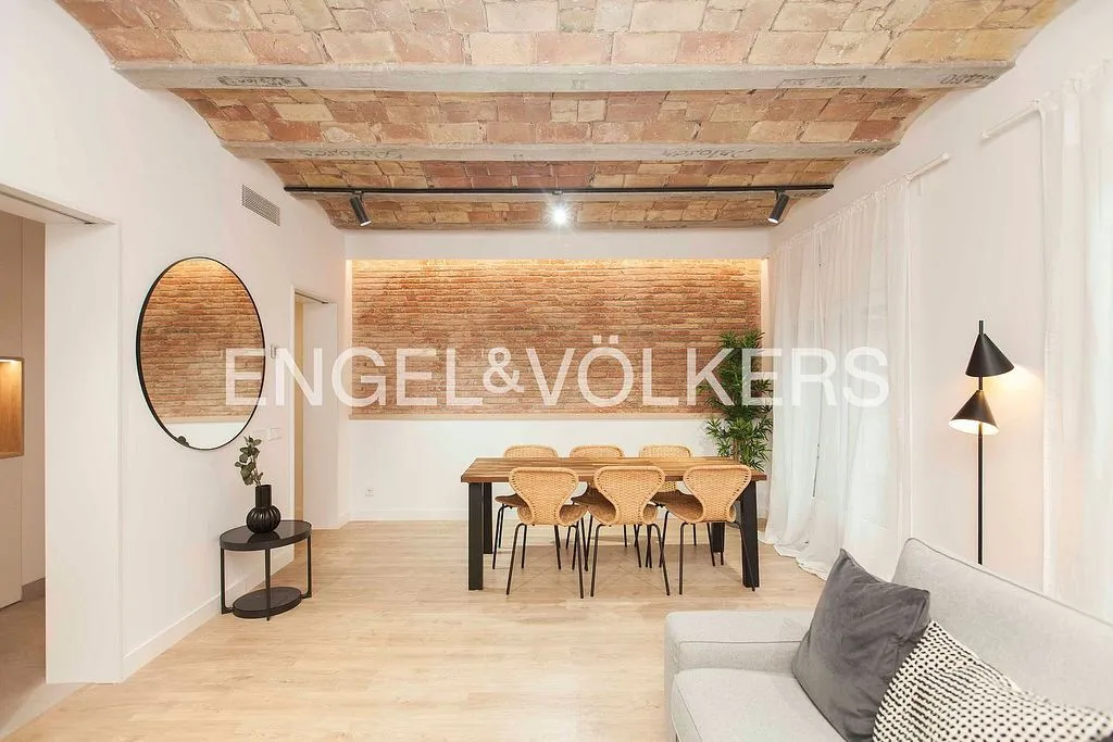 Söögituba - Reformed Apartment with Catalan Vault in El Putxet