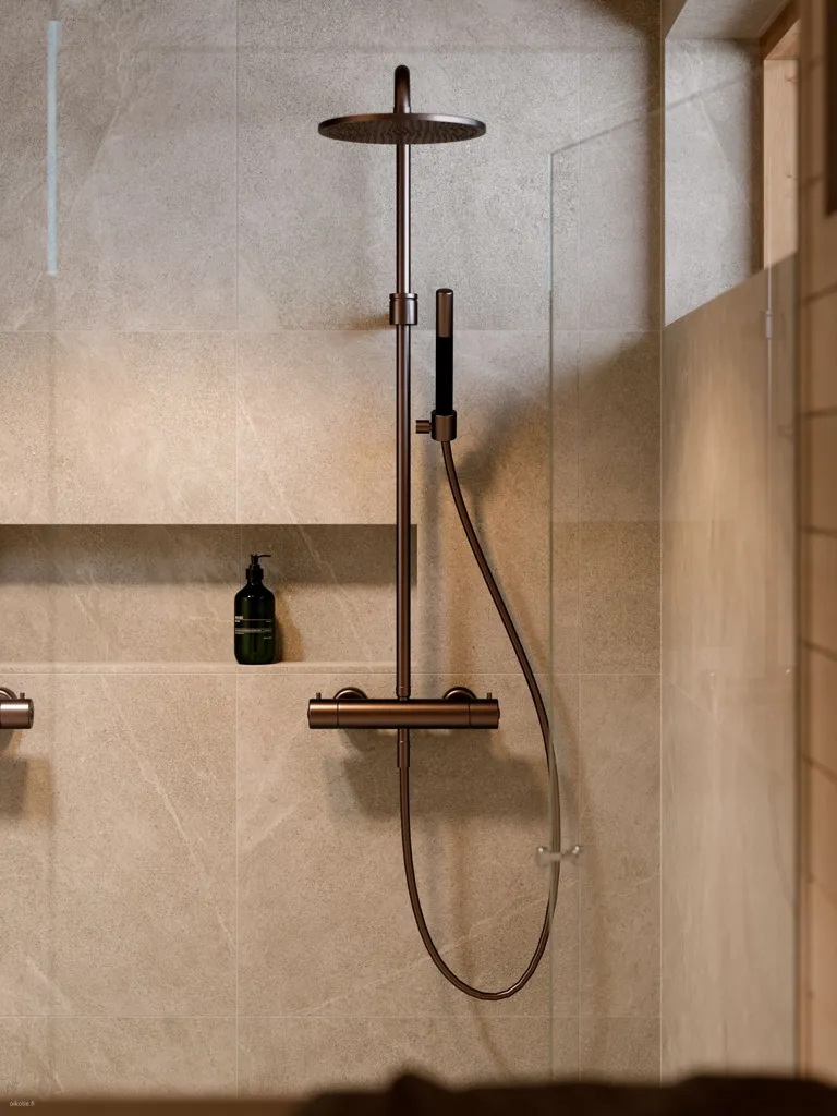 Salles de bain - Scandinavian-Style Villa with Sauna in Espoo