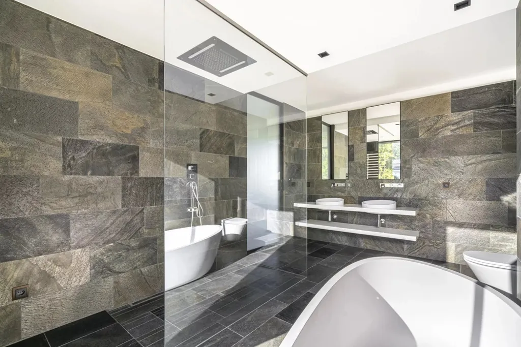 Salles de bain - Villa Luxueuse avec Piscine à Bereldange