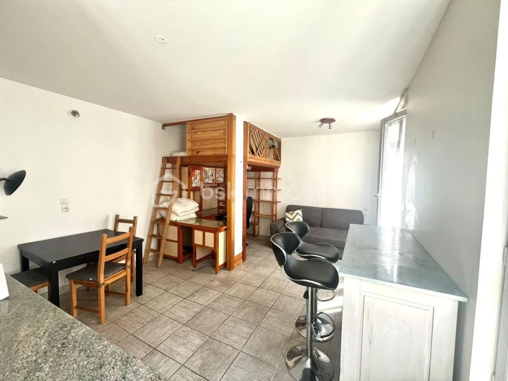 Soggiorno - Mezzanine Studio in Paris 20e
