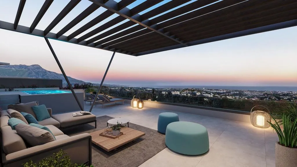 Terrace - Luxury Flat with Sea View in Benahavís