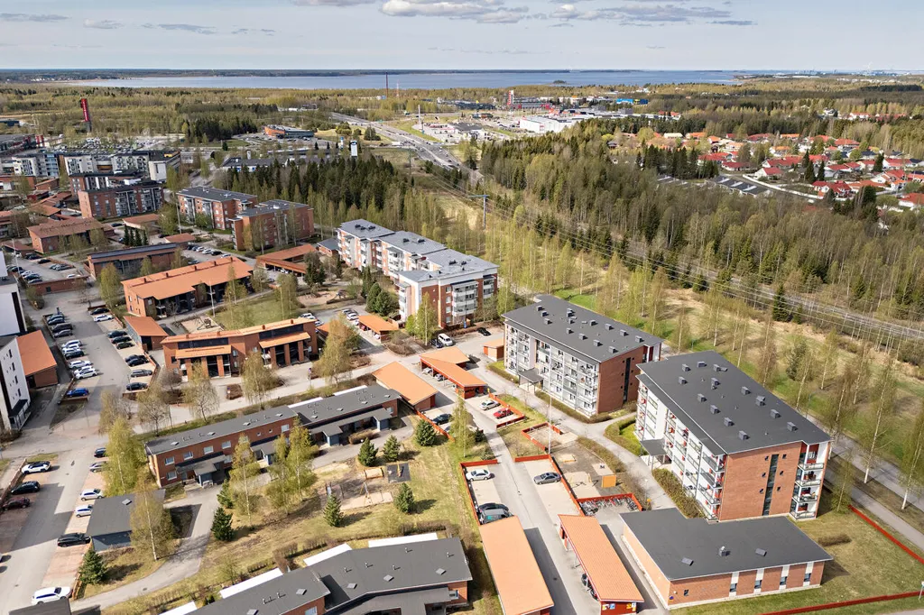 Vue aérienne - Apartment with Balcony and Sauna in Kaakkuri