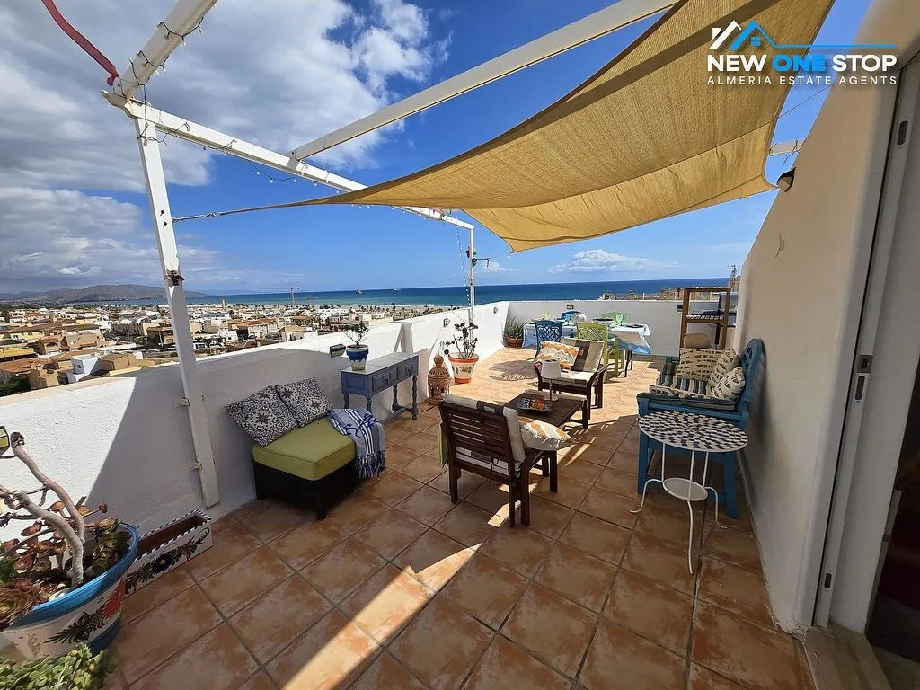 Terrasse - Penthouse with Sea View and Rooftop Pool in Garrucha