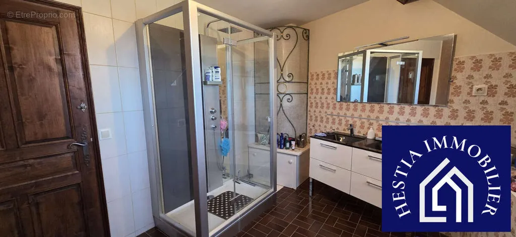 Bathrooms - House with Canal View near Montbard