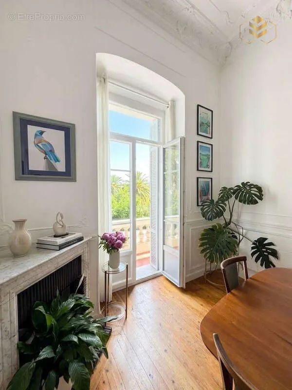 Living Room - Characterful Apartment with Balcony in Menton