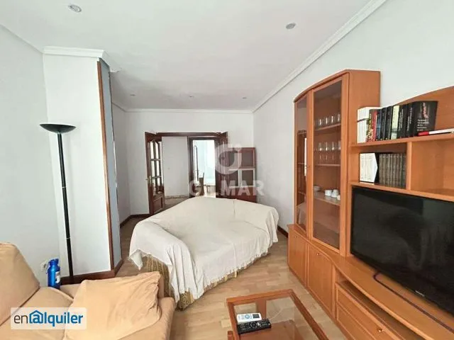 Living Room - Three-Bedroom Flat with Balcony in Latina
