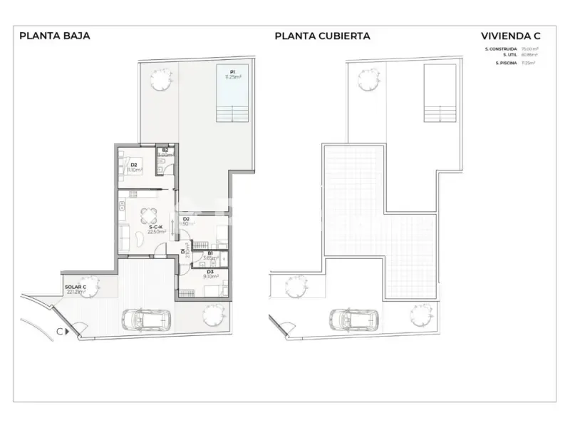 Plan - Newly Built Villa with Pool in Mazarrón