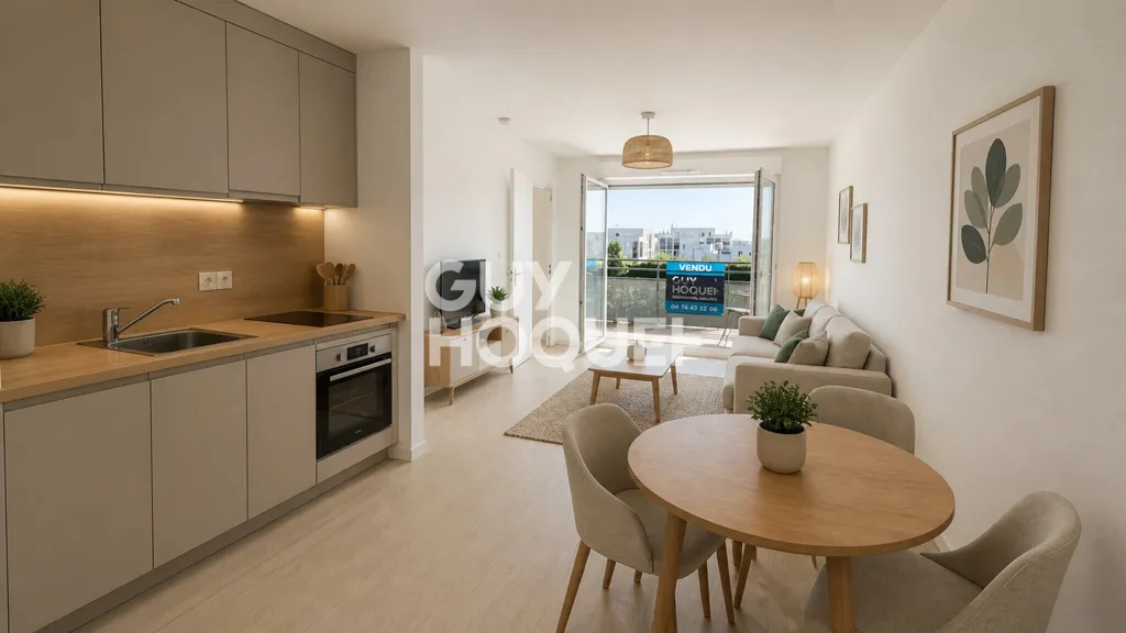 Kitchen - 2-Bedroom Flat with Balcony in L’Isle-d’Abeau