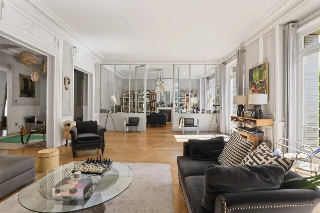 Séjour - Appartement Haussmannien avec Vues Est à Paris 16e