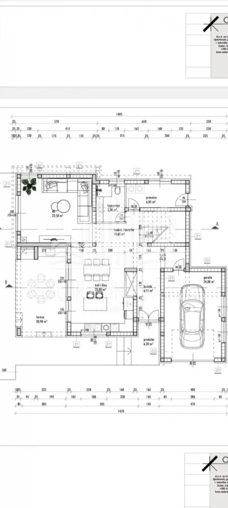 Plan - Modern Villa with Sea View in Ražanac