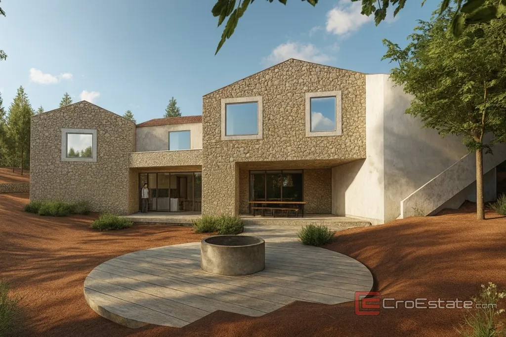 Modern Villa with Pool near Vrbnik, Krk