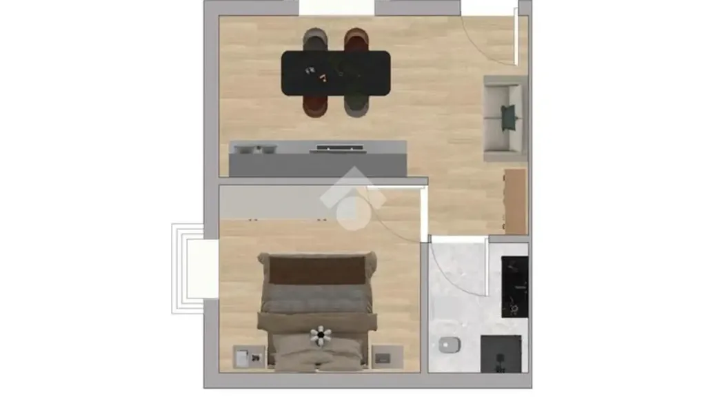 Plan - Bilocale with Sea View in San Teodoro