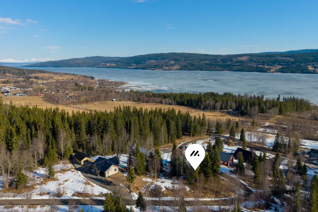 Õhuvaade - Plot with Lake View in Huså, Åre
