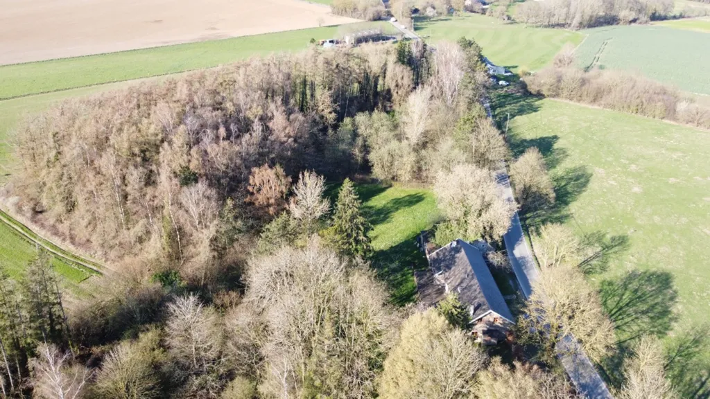 Vista aerea - Charming House with Woodland in Marchin