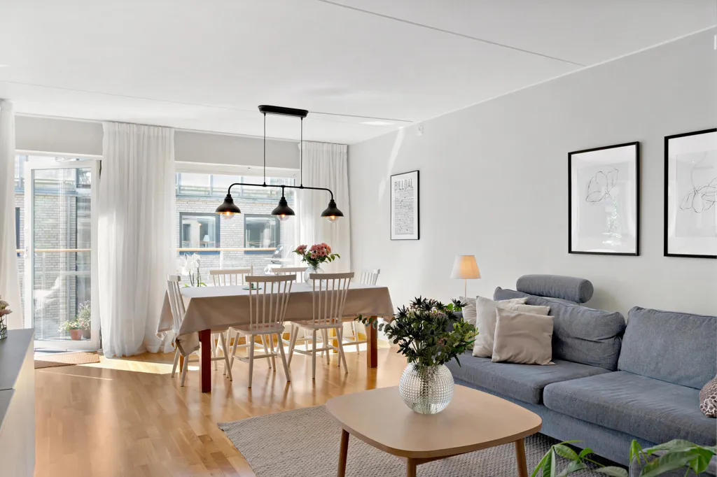 Séjour - Apartment with Balcony in Billdal