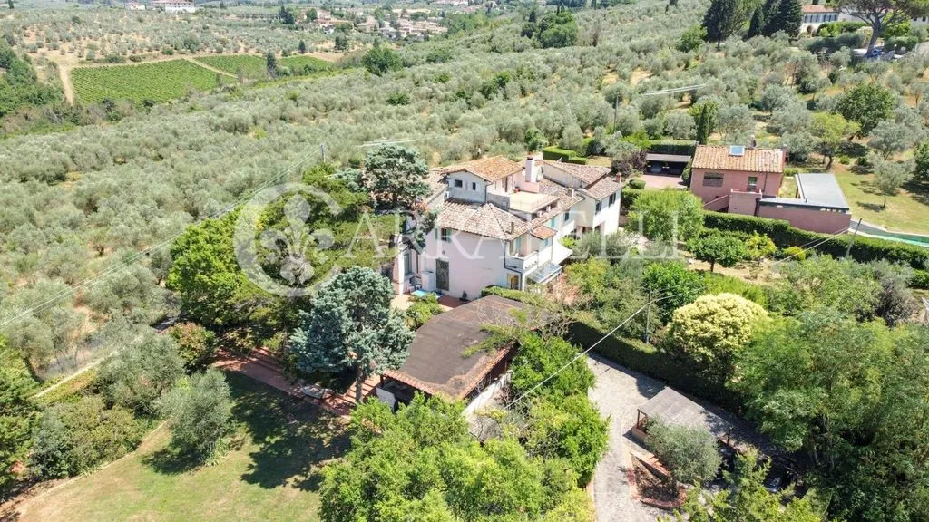 Vue aérienne - Luxury Villa with Panoramic Views in Bagno a Ripoli
