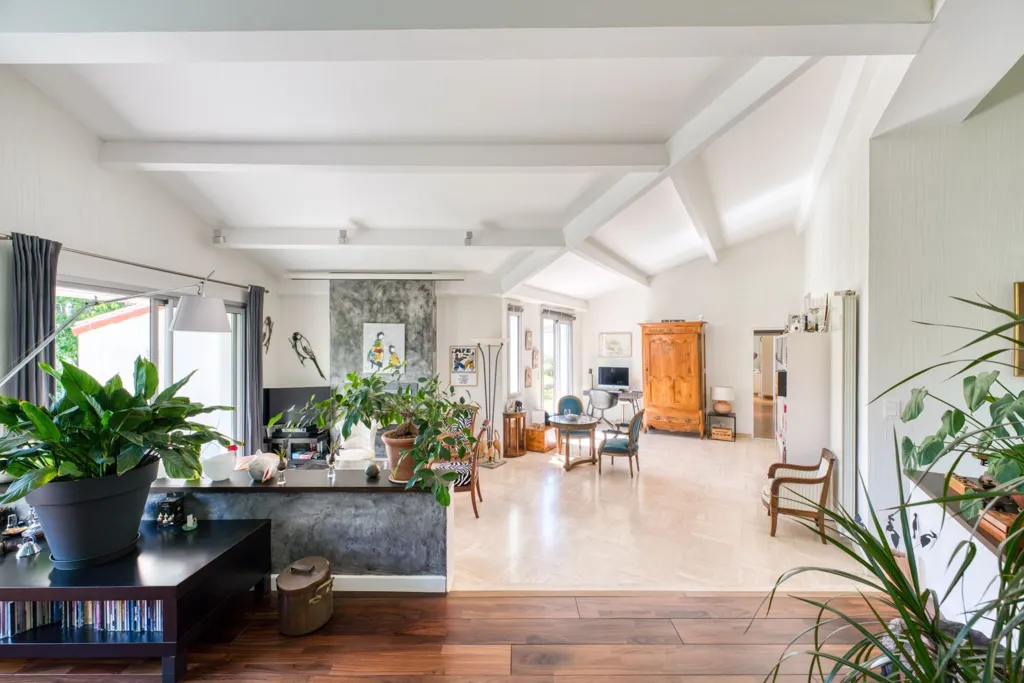 Séjour - Villa d'Architecte avec Piscine à Dompierre-sur-Mer