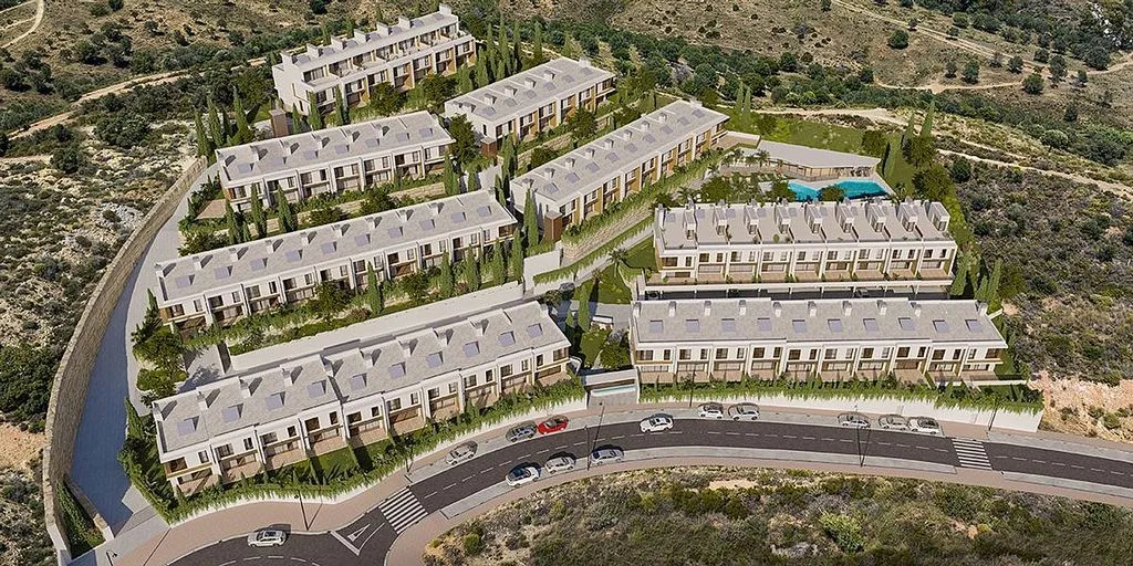 Vue aérienne - New House with Pool in La Cala de Mijas
