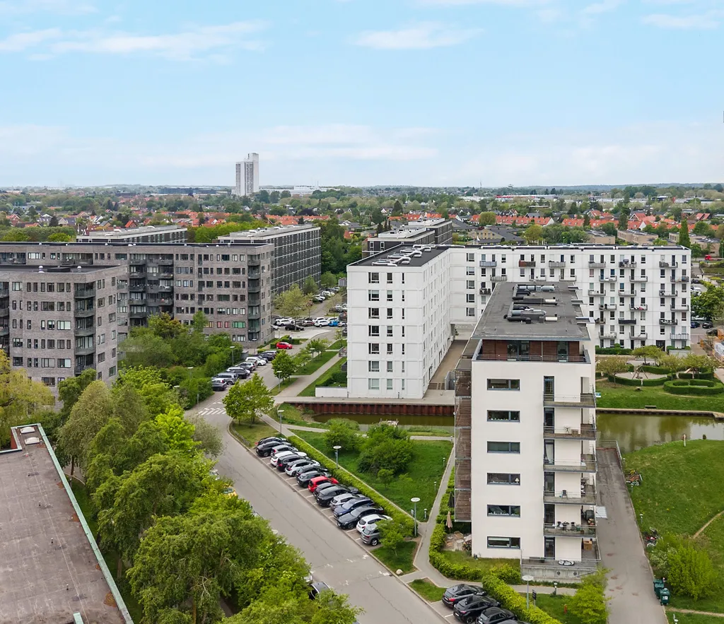 Vista aerea - 3-Bed Apartment with Balconies in Søborg