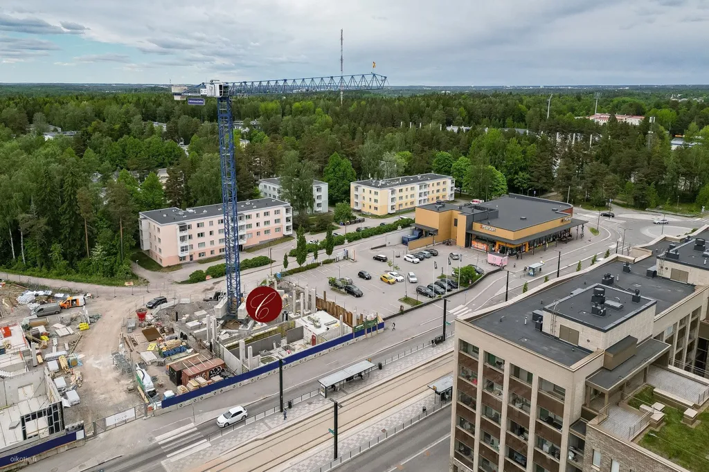 Õhuvaade - Hybrid Timber-Frame Apartment in Oulunkylä